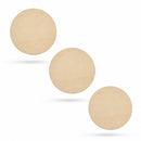 3 Circles Unfinished Wooden Shapes Craft Cutouts DIY Unpainted 3D Plaques 4 Inches
