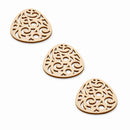 3 Eggs Unfinished Wooden Shapes Craft Cutouts DIY Unpainted 3D Plaques 4 Inches