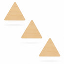 3 Triangles Unfinished Wooden Shapes Craft Cutouts DIY Unpainted 3D Plaques 4 Inches