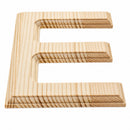 Unfinished Wooden Arial Font Letter E (6.25 Inches)