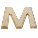 Unfinished Wooden Arial Font Letter M (6.25 Inches)