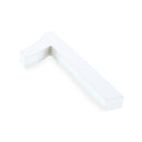 Arial Font White Painted MDF Wood Number 1 (One) 6 Inches