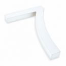 Arial Font White Painted MDF Wood Number 7 (Seven) 6 Inches