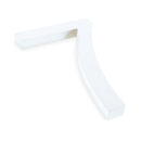 Arial Font White Painted MDF Wood Number 7 (Seven) 6 Inches