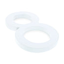 Arial Font White Painted MDF Wood Number 8 (Eight) 6 Inches