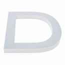Arial Font White Painted MDF Wood Letter D (6 Inches)