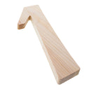 Unfinished Wooden Playball Italic Number 1 (6.25 Inches)