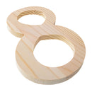 Unfinished Wooden Playball Italic Number 8 (6.25 Inches)
