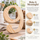 Unfinished Wooden Playball Italic Number 9 (6.25 Inches)