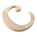 Unfinished Wooden Playball Italic Letter C (6.25 Inches)