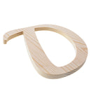 Unfinished Wooden Playball Italic Letter D (6.25 Inches)