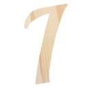 Unfinished Wooden Playball Italic Letter I (6.25 Inches)