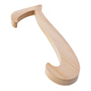 Unfinished Wooden Playball Italic Letter J (6.25 Inches)