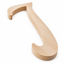 Unfinished Wooden Playball Italic Letter J (6.25 Inches)
