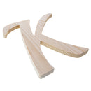 Unfinished Wooden Playball Italic Letter K (6.25 Inches)