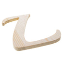 Unfinished Wooden Playball Italic Letter L (6.25 Inches)