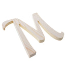 Unfinished Wooden Playball Italic Letter M (6.25 Inches)