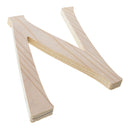Unfinished Wooden Playball Italic Letter N (6.25 Inches)