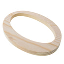 Unfinished Wooden Playball Italic Letter O (6.25 Inches)