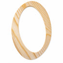 Unfinished Wooden Playball Italic Letter O (6.25 Inches)