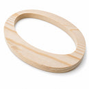 Unfinished Wooden Playball Italic Letter O (6.25 Inches)