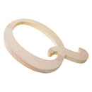 Unfinished Wooden Playball Italic Letter Q (6.25 Inches)