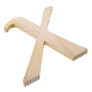 Unfinished Wooden Playball Italic Letter X (6.25 Inches)