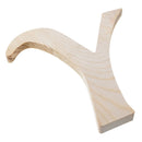 Unfinished Wooden Playball Italic Letter Y (6.25 Inches)