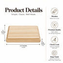 Unfinished Unpainted Wooden Rectangle Shape Plaque DIY Unpainted Craft 6 Inches