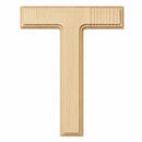 Unfinished Wooden Arial Font Letter T (6.25 Inches)
