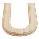 Unfinished Wooden Arial Font Letter U (6.25 Inches)