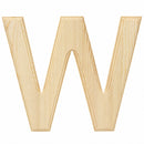 Unfinished Wooden Arial Font Letter W (6.25 Inches)