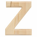 Unfinished Wooden Arial Font Letter Z (6.25 Inches)