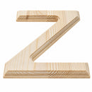 Unfinished Wooden Arial Font Letter Z (6.25 Inches)