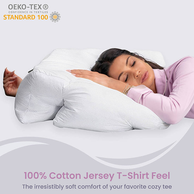 White Cover Pillow Case Cover Only - T- shirt Material Cover