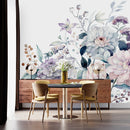 Voguish Pastel Color Flowers Wallpaper