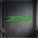 HH-60 Pave Hawk Metal Neon Aircraft Wall Art - NCN0050