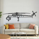 S-64 Skycrane Metal Aircraft Wall Art - NCP0491