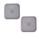 Silicone Drain Hair Catcher – Square Sink Strainer with Suction