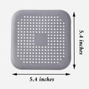 Silicone Drain Hair Catcher – Square Sink Strainer with Suction