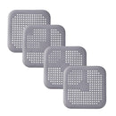 Silicone Drain Hair Catcher – Square Sink Strainer with Suction