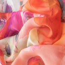 Campo de' Fiori - Long Silk Scarf - Coral