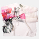 Lisa - Large Silk Scarf - White