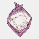 Verona - Silk Neckerchief - White & Lilac