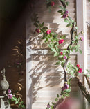 Artificial Silk Rose Vine 57" Long