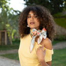 Melograno - Silk Foulard - Powder Blue