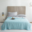 Silky light blue cooling queen quilt bedroom summer comforter