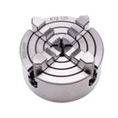 Silver 4 jaw lathe chuck workshop metal scroll tool