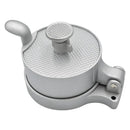Silver aluminum meat press tool – kitchen hamburger press