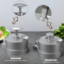 Silver aluminum meat press tool – kitchen hamburger press